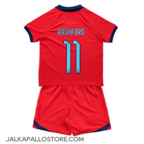 Englanti Marcus Rashford #11 Vieraspaita Lapsille MM-kisat 2022 Lyhythihainen (+ shortsit)